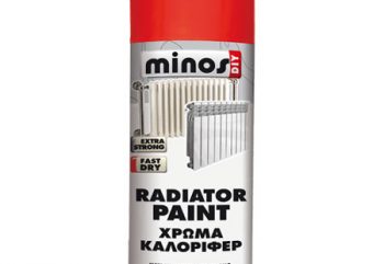 Χρώμα Σωμάτων Καλοριφέρ Λευκό Radiator Paint Minos 300ml